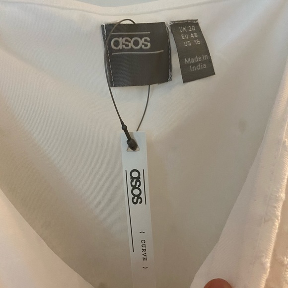 NWT ASOS White Tea Dress - Picture 9 of 10